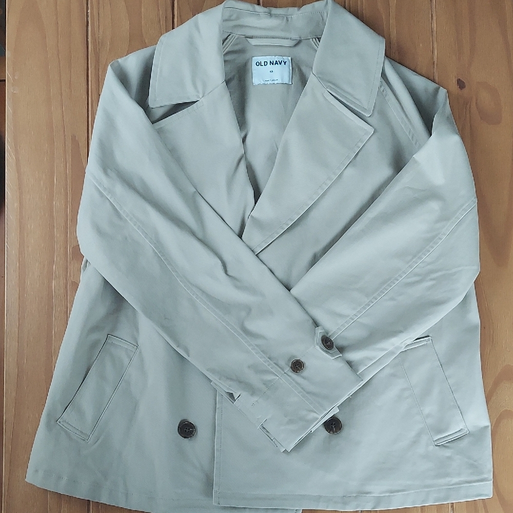 Old Navy Tan Double-Breasted Jacket